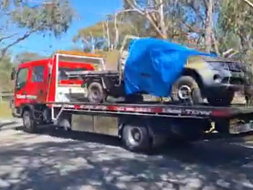 Police found a grey Triton during their investigation into the alleged murder.