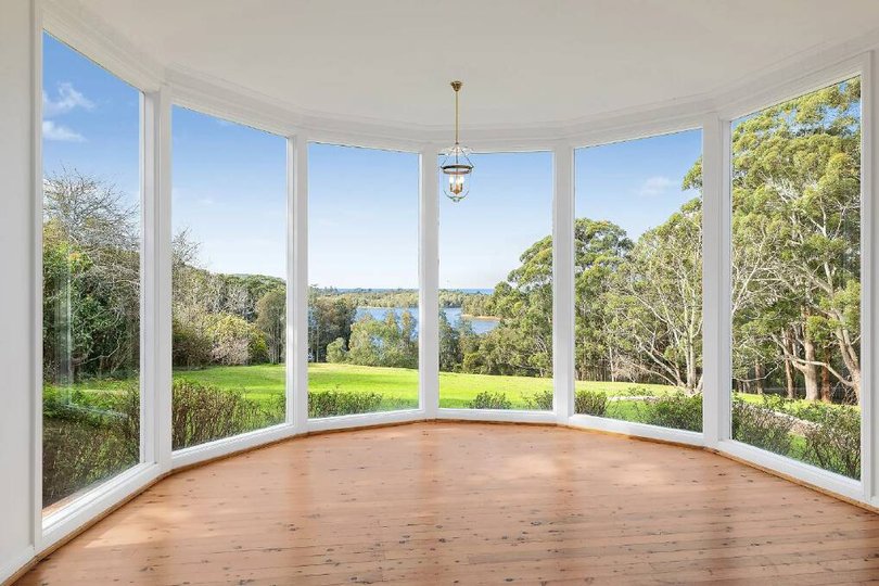The view from the $6 million manor-style property Hawkins and Wall are selling on the Central Coast.