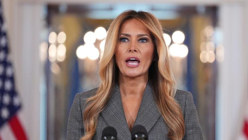 Melania Trump has told reporters at the White House she was not a victim of Jeffrey Epstein.