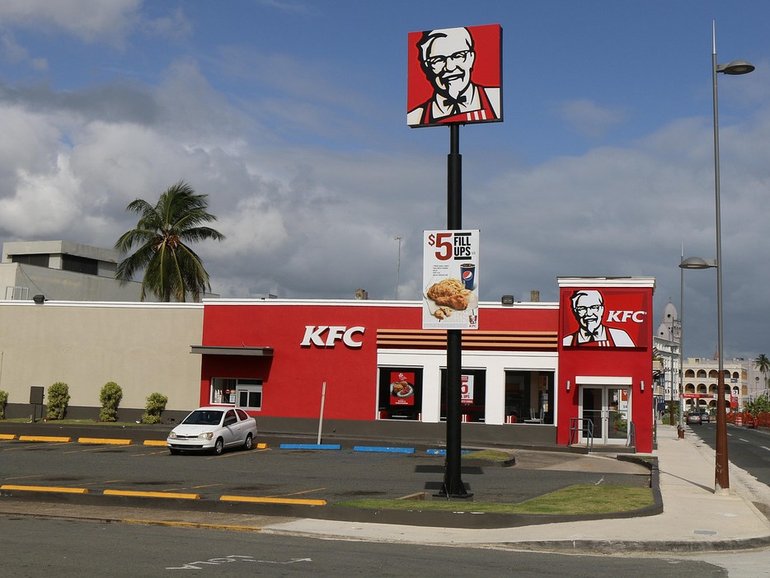 Drivers will be able to get KFC take away food and charge their car in less than ten minutes.