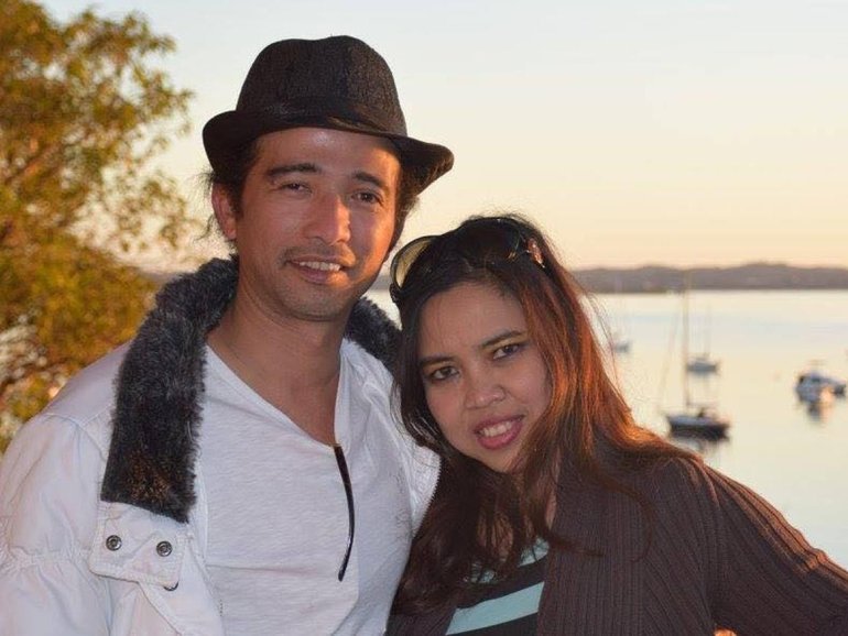 Gofal Baziad with Renny Palmer. Ms Palmer is not accused of any wrongdoing. Supplied.