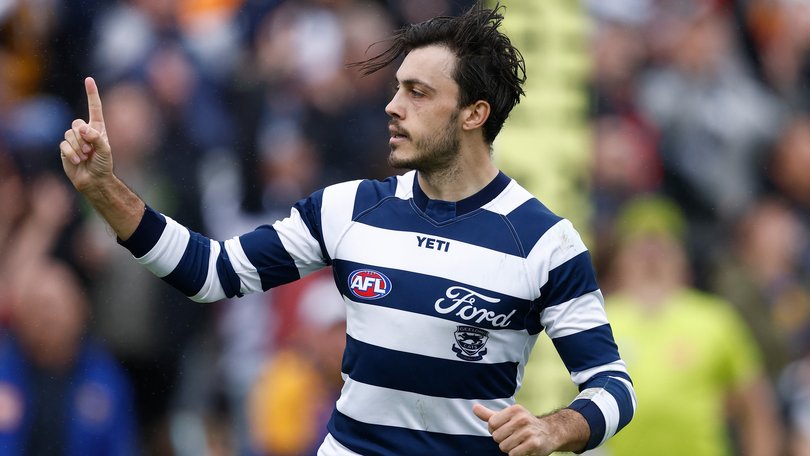 West Coast’s 46-point loss to Geelong at Norwood Oval on Sunday was decided during red time.