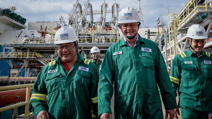 Mr Albanese will on Tuesday travel to the Kingdom of Brunei for a private audience with Sultan Haji Hassanal Bolkiah, before meeting his Malaysian counterpart in a visit first revealed by the West Australian earlier this month. (pictured Singapore LNG CEO Leong Wei Hung)