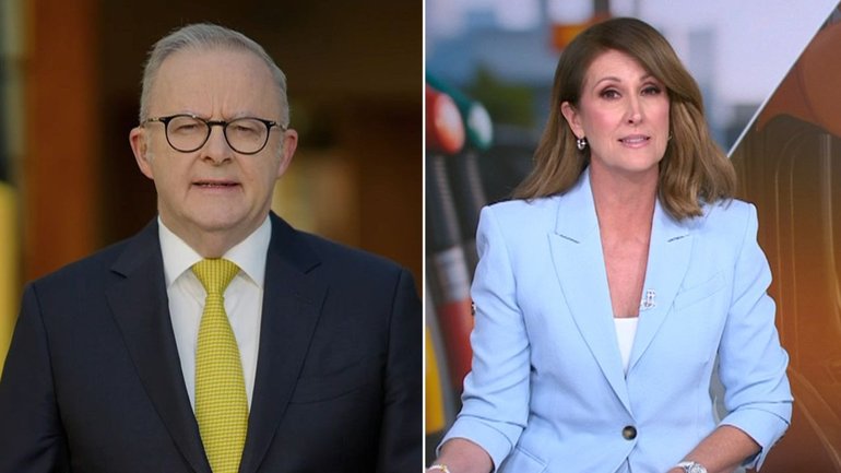 Anthony Albanese speaks with Nat Barr on Sunrise about Australia’s fuel stocks.