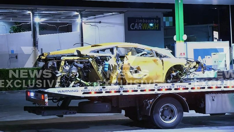 A man and woman died after their high‑powered Lamborghini lost control on a Queensland highway.