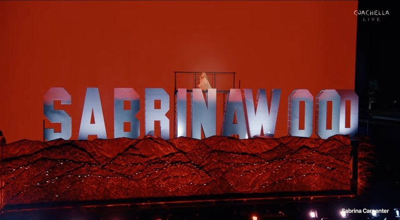 Friday headliner Sabrina Carpenter staged a mammoth production set to transport fans to the land of Sabrinawood, which pays tribute to the Hollywood Hills and is filled with dancing poodles, vintage cars, and catchy hits.