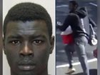 Convicted rapist Michael Angok was on the run for five days after escaping immigration detention. 