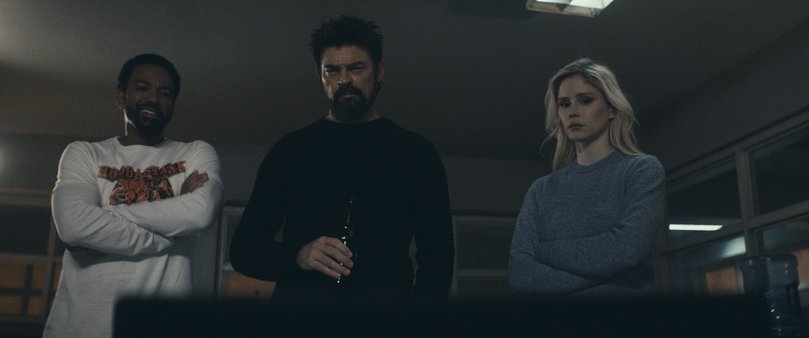 Mother's Milk (Laz Alonso), Billy Butcher (Karl Urban), Annie January aka Starlight (Erin Moriarty).