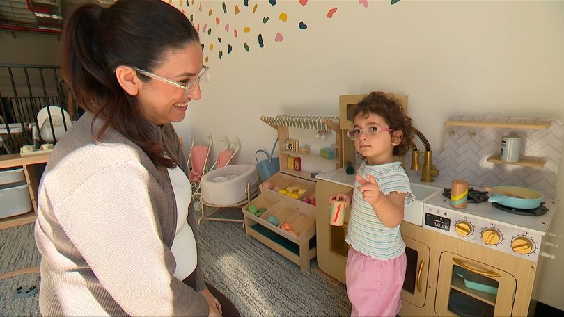Sydney mother Tia Gargoulakis said BubbaDesk has helped her balance work and parenting.