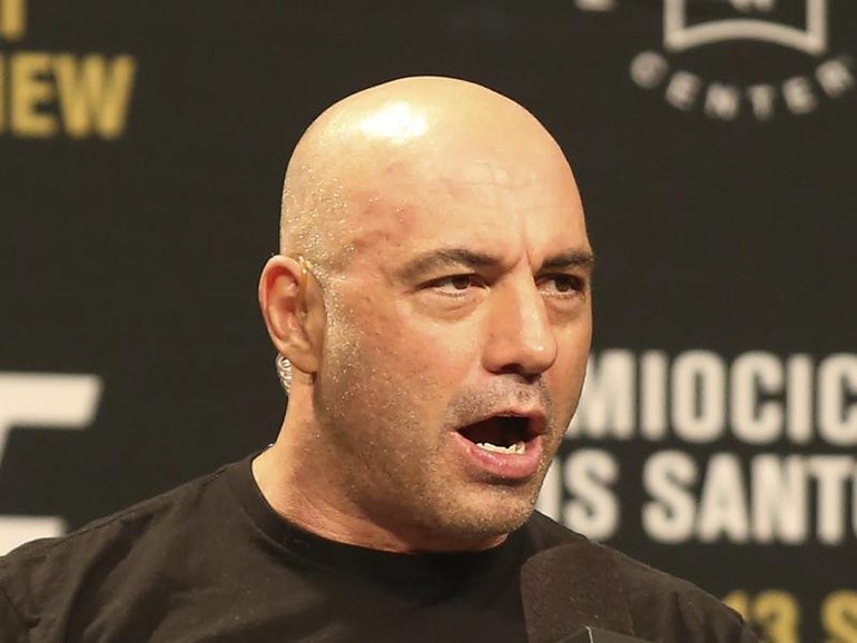 Joe Rogan is hugely influential as a source for news for young Americans, according to a report. (AP PHOTO)