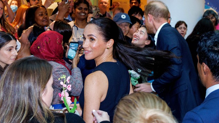 MELBOURNE, AUSTRALIA- NewsWire Photos, APRIL 14, 2026. Harry and Meghan visit the Royal ChildrenÃs Hospital in Melbourne. The Duke and Duchess of Sussex, have begun a four-day visit to Australia in Melbourne. 
NewsWire /  David Geraghty