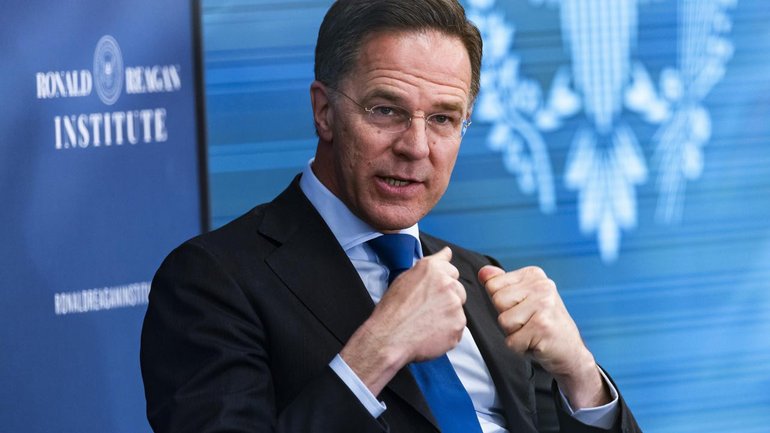 NATO head Mark Rutte says the bloc could play a role in the Strait of Hormuz if all members agreed. (EPA PHOTO)