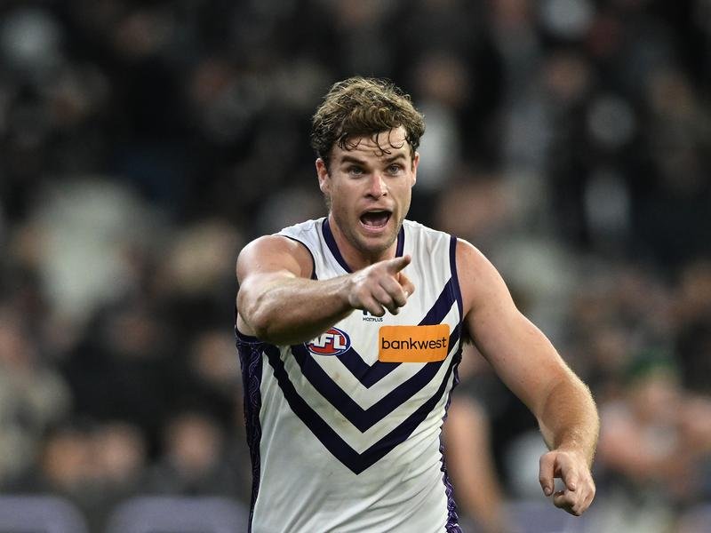 Sean Darcy struggled before getting concussed against Collingwood.