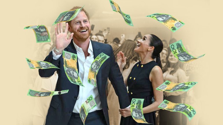 Harry and Meghan have landed in Australia. 