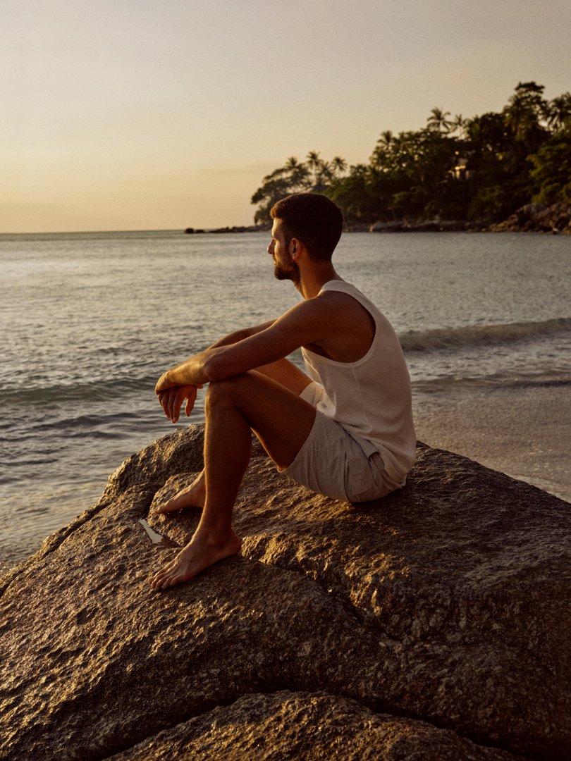 Novak Djokovic in Aman. 