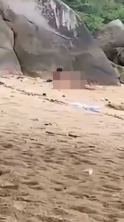 Two French toursist were filmed having sex on a beach in Phuket.