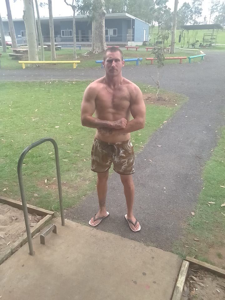 Fugitive on the run ends in violent altercation with baseball bat.