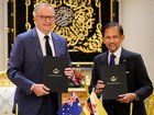 Anthony Albanese and Sultan Hajia Hassanal Bolkiah say their nations are longstanding friends. 
