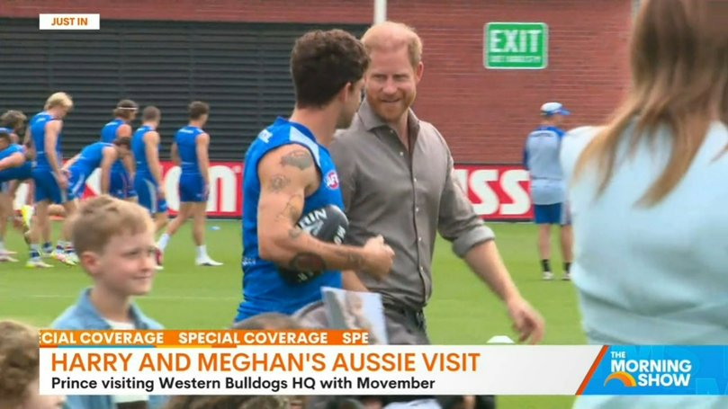 Harry ready for a spot of footy.