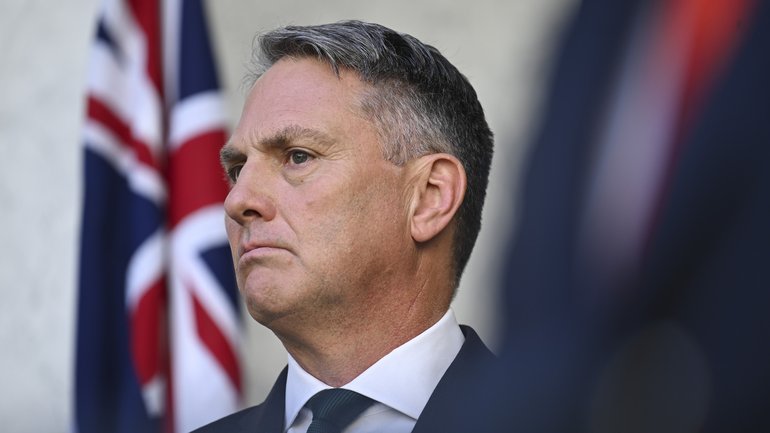 Australia will boost its Defence spending by an extra $53 billion over the next decade, in an updated plan for how the Government will prepare for and tackle looming strategic risks. Pictured: Defence Minister Richard Marles.