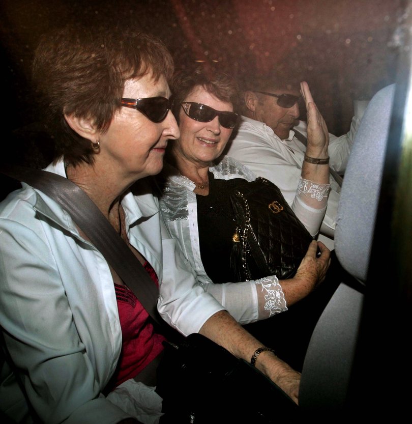 Angela Bennett, pictured (centre) during another legal battle in 2007, has had a legal win over Gina Rinehart’s Hancock Prospecting.