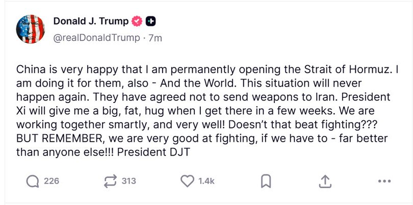 Donald Trump Truth Social post 15 April 2026