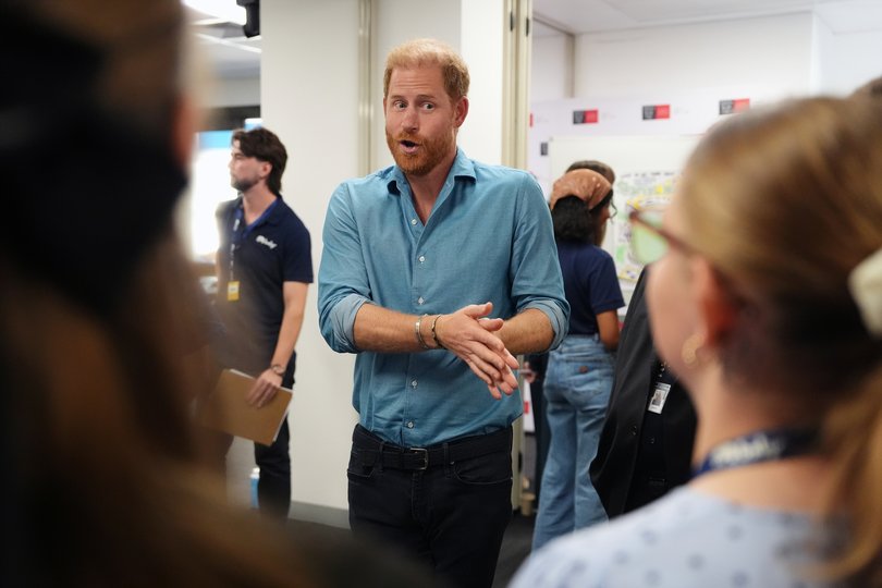 Harry delivered a keynote address at the university.