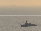 US Navy standoff with Iranian ship.