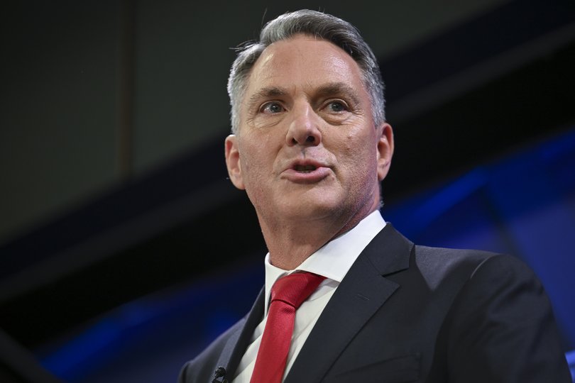 Minister for Defence Richard Marles addresses the National Press Club of Australia in Barton.