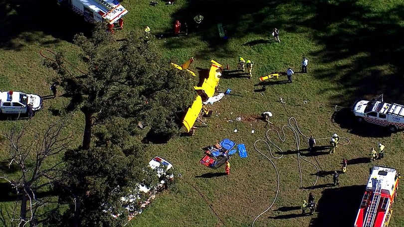 Emergency services were at the scene. 