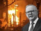Albanese is at the Geelong oil refinery after a horror fire.