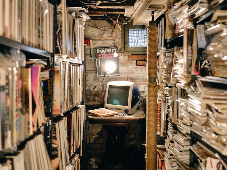 The basement of High Valley Books in New York, June 2, 2025. Founded in 1999, High Valley Books is run out of Bill Hall’s living room and basement, and it’s where fashion archivists, interior designers and set decorators go when they need the perfect print reference from 1963 or a magazine no one remembers. (Scott Rossi/The New York Times)