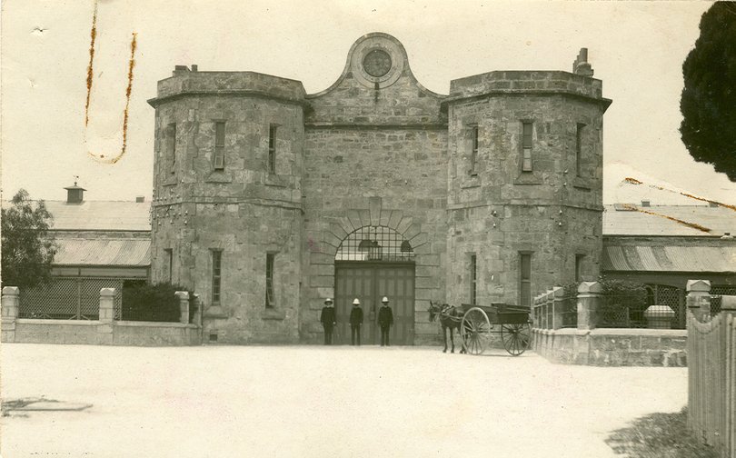 Entrance Gate Fremantle Prison, c1910 – 1920. Picture: Courtesy Fremantle Prison