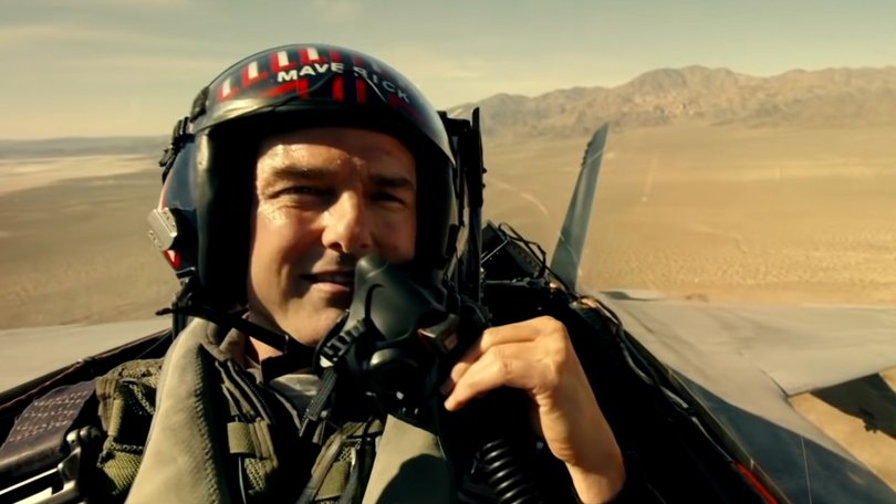 Tom Cruise in Top Gun Maverick.