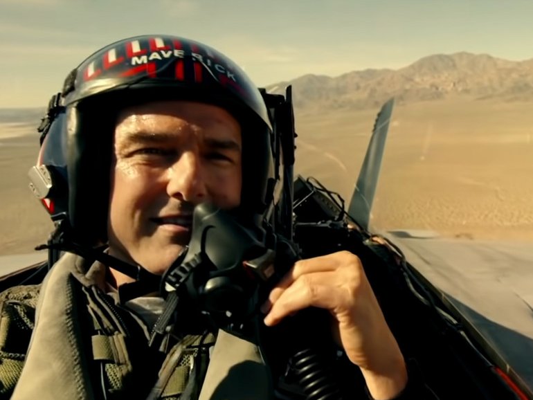 Tom Cruise in Top Gun Maverick.