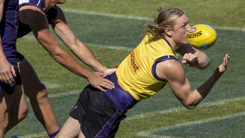 Hayden Young during training.