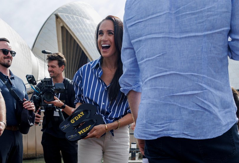 The Duke and Duchess of Sussex Harry and Meghan at the Opera House on Friday.