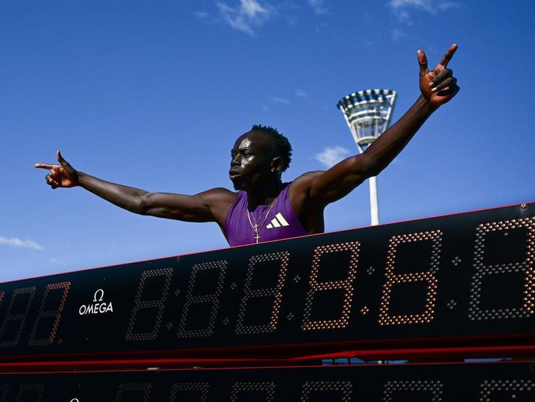 Gout Gout says criticism comes when you're doing something right, and he just plans on running fast. (Dean Lewins/AAP PHOTOS)