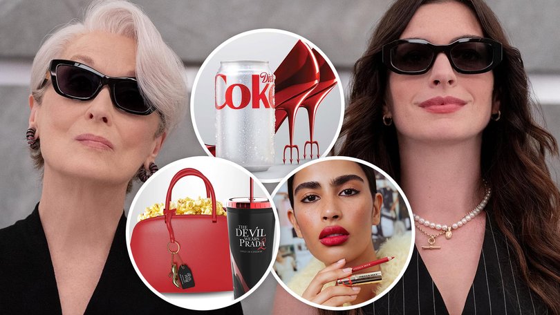 Some of the products that will tie-in with the release of The Devil Wears Prada 2, out at the end of the month.