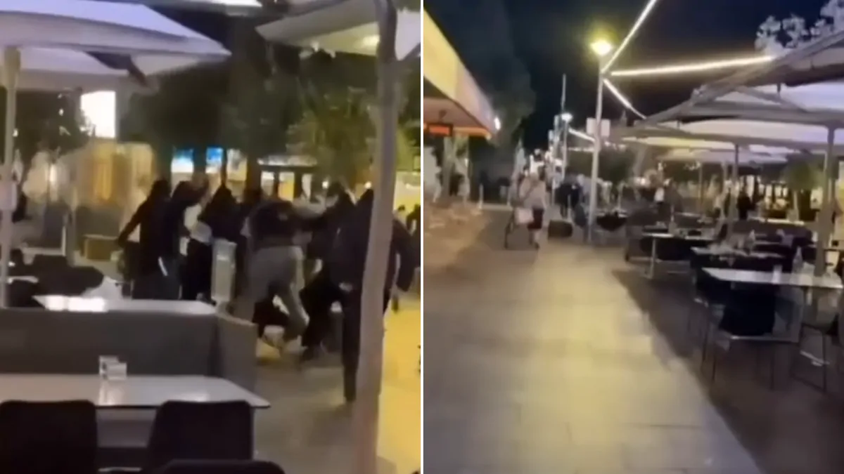 Machete gang on the run after teen attacked at busy Melbourne dining strip