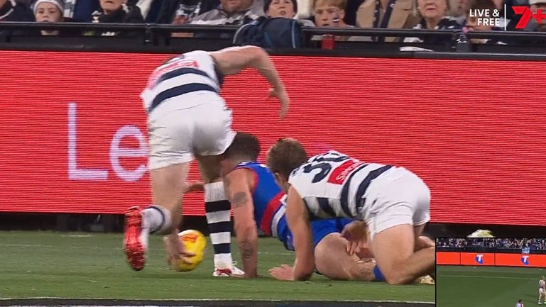 Fears are escalating for AFL future of much-loved veteran Tom Liberatore after he suffered another concussion injury in the game against Geelong.