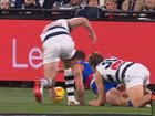 Fears are escalating for AFL future of much-loved veteran Tom Liberatore after he suffered another concussion injury in the game against Geelong.