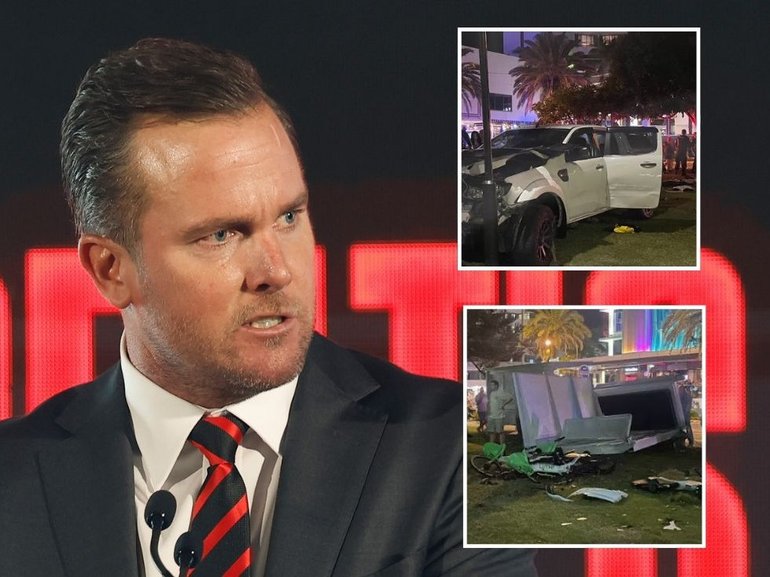 Essendon president Andrew Welsh was involved in a citizen’s arrest on the Gold Coast.