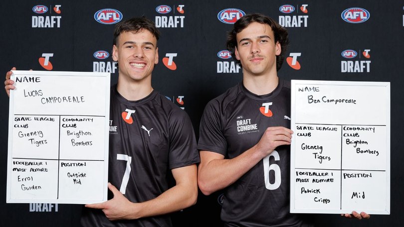 The brothers were both drafted in 2024.