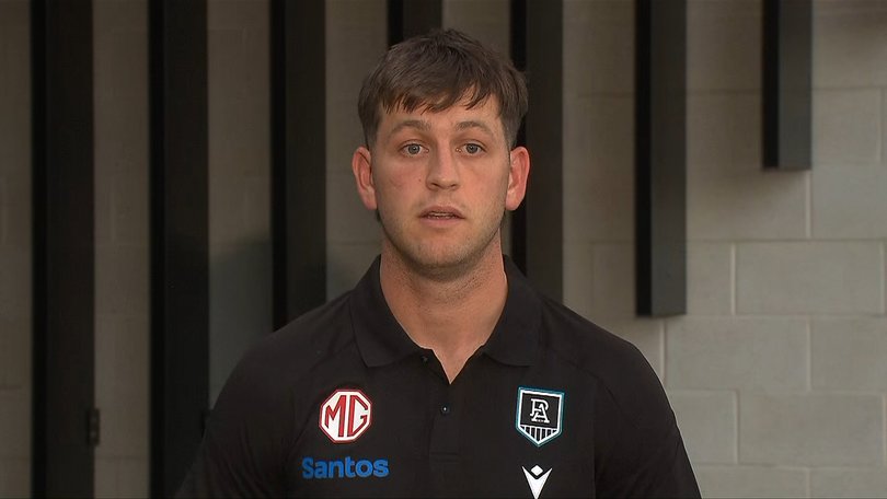 *** ONLINE OUT UNTIL AFTER AIRED ON 6PM NEWS ***
Zak Butters press conference. 
PICTURE: 7NEWS