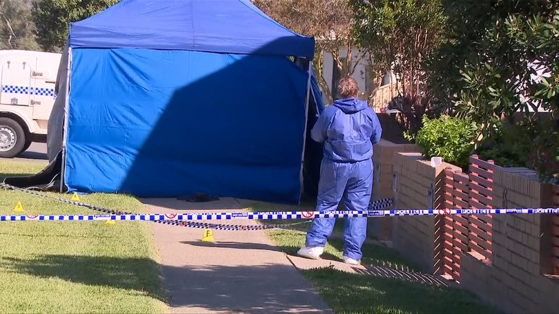 Forensics at the scene.