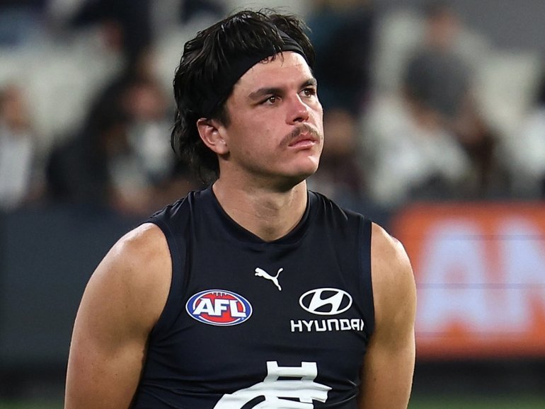 Elijah Hollands has been ruled out of Carlton’s clash with Fremantle next week.