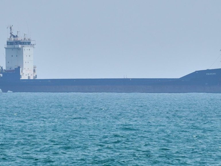 A US navy destroyer has fired on an Iranian-flagged cargo ship in the Gulf of Oman. (AP PHOTO)