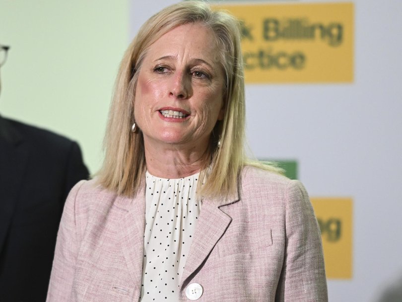 Finance Minister Katy Gallagher has refused to detail the government’s deliberations on CGT. Picture: NewsWire / Martin Ollman