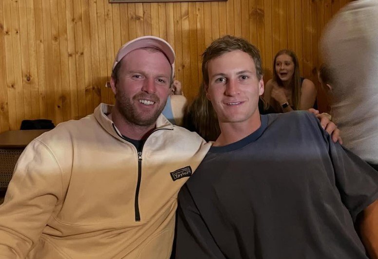 Jordan Dawson (right) with his brother Jaryd.